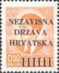 [Yugoslavia Postage Stamps Overprinted in Black - King Peter II, type A]