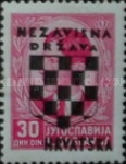 [Yugoslavia Postage Stamps Overprinted in Black - King Peter II, type B14]