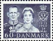 [The 25th Anniversary of the Marriage of King Frederik IX and Queen Ingrid, type EA1]