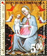 ["Our Lady in the Rose-garden" (1433), Blaz Jurjev Trogiranin, type PX]