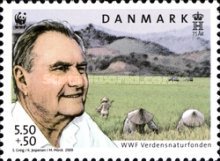 [Charity Stamp for World Wildlife Foundation & The 50th Anniversary of the Birth of Prince Henrik, type ANB]