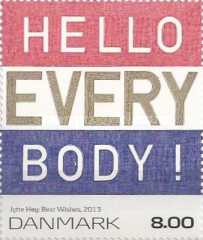[Art on Stamps - Hello Every Body, type ASL]