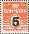 [Wavy Lines & King Frederik IX Surcharged, type DI]