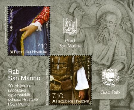 [The 20th Anniversary of Diplomatic Relations with San Marino - Joint Issue, type ]