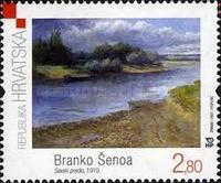 [Croatian Modern Painting - Branko Senoa - Area by the River Sava, 1910, type ABL]