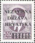 [Yugoslavia Postage Stamps Overprinted in Black - King Peter II, type A7]