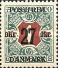 [Newspaper Postage Due Stamps Surcharged, type W10]