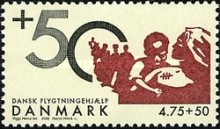 [Danish Refugee Charity Stamp, type AJX]