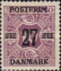 [Newspaper Postage Due Stamps Surcharged, type W4]