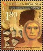 [The 100th Anniversary of the Discovery of the Early Man from Krapina, type PM]