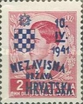 [Yugoslavia Postage Stamps Overprinted in Red or Blue -, type C4]
