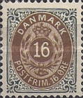 [Royal Emblem - New Drawing - Value in "ØRE" - Different Perforation, type G21]