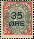 [No. 27A & 28 Surcharged, type P1]