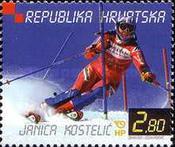 [Janica Kostelic - Winner of the World Skiing Cup 2000/2001, type RL]