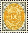 [Royal Emblem - New Drawing - Value in "ØRE" - Different Perforation, type G24]