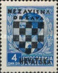 [Yugoslavia Postage Stamps Overprinted in Black - King Peter II, type B6]