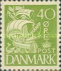 [Caravel - Steel Engraving. 1 Line of Fields Left of "D" in "DENMARK", type AT14]