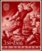 [The 3rd Anniversary of Croatian Independence, type BW]