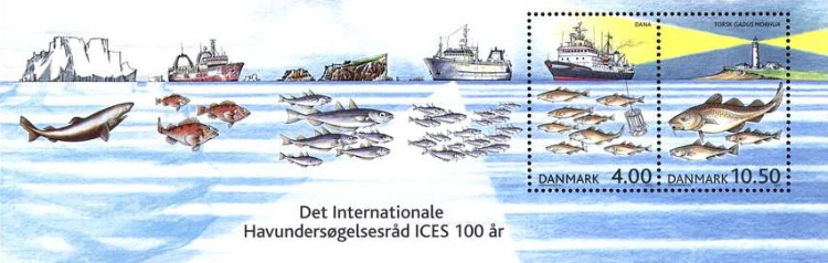 [The 100th Anniversary of the International Sea-investigation Organisation "ICES", type ]