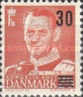 [Wavy Lines & King Frederik IX Surcharged, type DL]