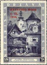 [No. 113 Overprinted in Red, type BK]