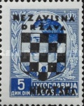 [Yugoslavia Postage Stamps Overprinted in Black - King Peter II, type B7]