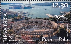 [EUROMED Postal - Ancient Cities of the Mediterranean - Pula-Pola, type BDF]