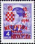 [Yugoslavia Postage Stamps Overprinted in Red or Blue -, type C6]