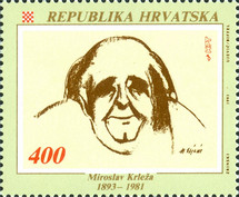 [The 100th Anniversary of the Birth of Miroslav Krleza, 1893-1981, type FF]